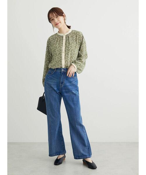 ELENCARE DUE（エレンカーレデュエ）の「・ELENCARE　DUEコバナパイピングブラウス（シャツ/ブラウス・レディース・カーキ/ブラック/オフホワイト/ブルー・FREE）」の14枚目の写真