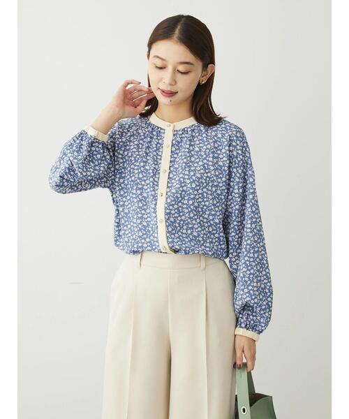 ELENCARE DUE（エレンカーレデュエ）の「・ELENCARE　DUEコバナパイピングブラウス（シャツ/ブラウス・レディース・カーキ/ブラック/オフホワイト/ブルー・FREE）」の22枚目の写真