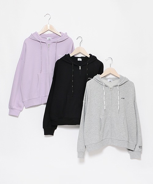 LOVETOXIC(ラブトキシック)の「【LTXC】吸水速乾ZIPパーカ(Tシャツ/カットソー・キッズ・ラベンダー/ブラック/トップグレー・M/L/S/LL)」の12枚目の写真