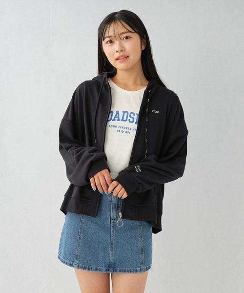 LOVETOXIC(ラブトキシック)の「【LTXC】吸水速乾ZIPパーカ(Tシャツ/カットソー・キッズ・ラベンダー/ブラック/トップグレー・M/L/S/LL)」の14枚目の写真