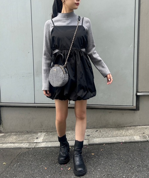 one after another NICE CLAUP（ワンアフターアナザーナイスクラップ）の「ワンポイント刺繍ハイネックトップス（ニット/セーター・レディース・ホワイト系その他/グレー/ブラック/オフホワイト・FREE）」の13枚目の写真