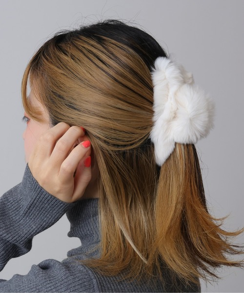 セール】バリエーション豊富ふわふわボリュームヘアクリップ（バレッタ