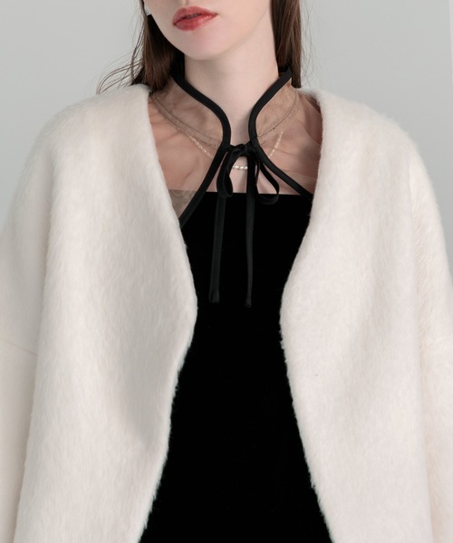 Leja（レジャ）の「【LEJA】ドレスに合うアウター Vネックショート