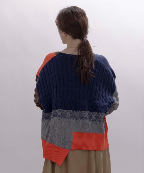 MIXケーブルニットZIPカーデ Eimee Law│Eimee Law & LHELBIE 公式