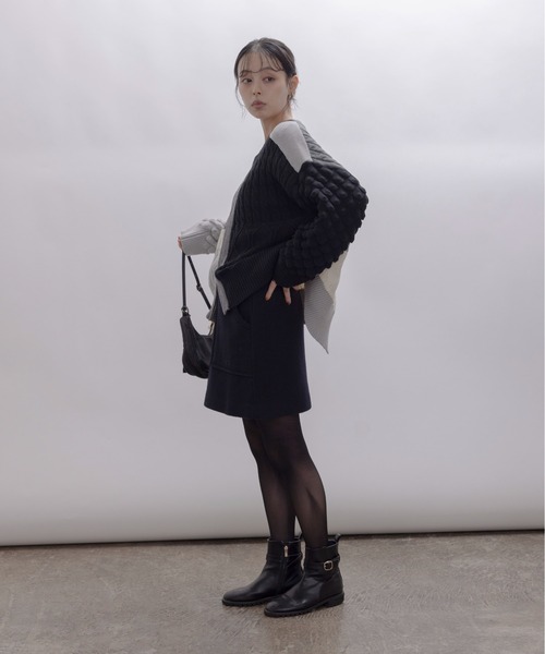 【未使用】Eimee Law MIXケーブルカーディガン エイミーロウ 未使用】Eimee Law MIXケーブルカーディガン エイミーロウ Eimee Law