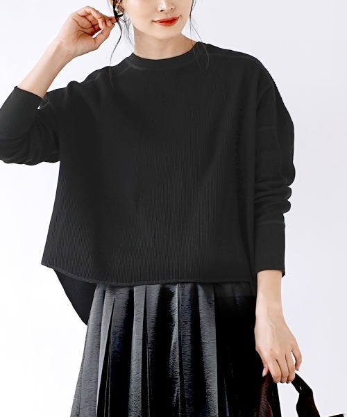 ミリタリーリブ ワイドシルエットカットソー（Tシャツ/カットソー）｜apartment department（アパートメントデパートメント）