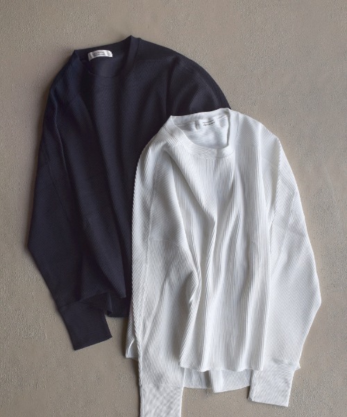 apartment department（アパートメントデパートメント）の「ミリタリーリブ ワイドシルエットカットソー（Tシャツ/カットソー・レディース・ブラック/ネイビー/オフホワイト・M）」の22枚目の写真