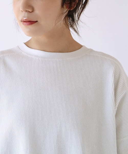 apartment department（アパートメントデパートメント）の「ミリタリーリブ ワイドシルエットカットソー（Tシャツ/カットソー・レディース・ブラック/ネイビー/オフホワイト・M）」の19枚目の写真
