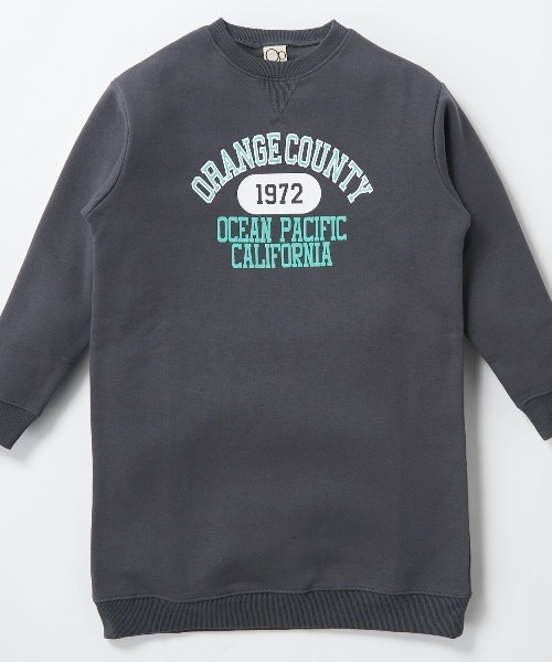 Ocean Pacific（オーシャンパシフィック）の「【OP:オーピー】キッズスウェットワンピース（ワンピース・キッズ・チャコール/ネイビー/ヘザーグレー・140/150/120/160/110/130）」の8枚目の写真