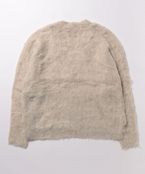 DouDou(ドゥドゥ)の「【WEB限定】 リングシャギーVカーディガン(カーディガン/ボレロ・レディース・チャコールグレー/ライトグレー/ライトベージュ・FREE)」の4枚目の写真