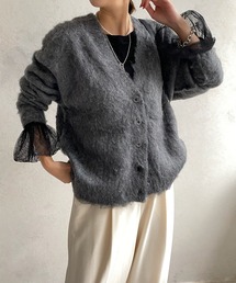 【WEB限定】 リングシャギーVカーディガン