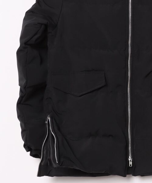 coca(coca)(コカ)の「サイドジップ中綿ブルゾン(ダウンジャケット/コート・レディース・アイボリー/ブラック・M/L)」の4枚目の写真