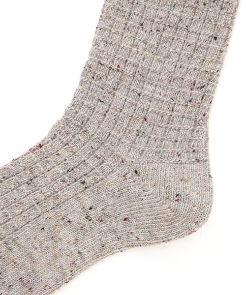 MARCOMONDE（マルコモンド）の「MARCOMONDE（マルコモンド）＠ waffle socks (Men)（ソックス/靴下・メンズ・ブラック/ベージュ/グレー/グレー系その他3・F）」の8枚目の写真