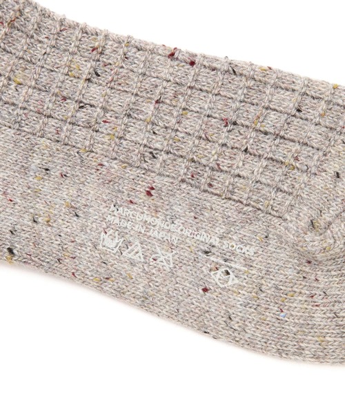 MARCOMONDE（マルコモンド）の「MARCOMONDE（マルコモンド）＠ waffle socks (Men)（ソックス/靴下・メンズ・ブラック/ベージュ/グレー/グレー系その他3・F）」の10枚目の写真