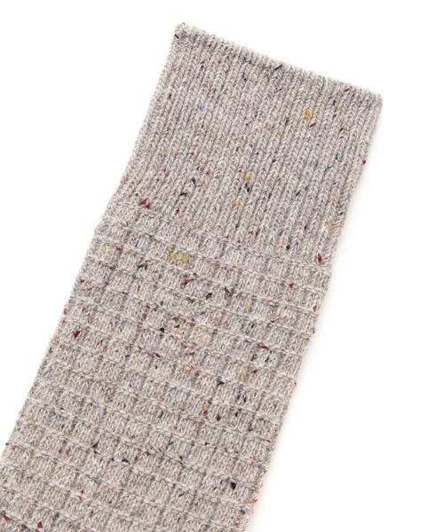 MARCOMONDE（マルコモンド）の「MARCOMONDE（マルコモンド）＠ waffle socks (Men)（ソックス/靴下・メンズ・ブラック/ベージュ/グレー/グレー系その他3・F）」の5枚目の写真