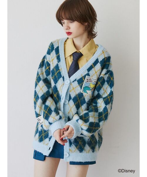 jouetie（ジュエティ）の「ふしぎの国のアリス/パターンニットカーデ【コラボ】（カーディガン/ボレロ・レディース・レッド/ピンク/ブルー・MEDIUM）」の19枚目の写真