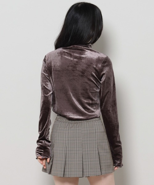 3.3 Field Trip （3.3フィールドトリップ）の「3.3 Field Trip／ベロアタートルネック（Tシャツ/カットソー・レディース・ブラック/グレー/ベージュ・FREE）」の14枚目の写真