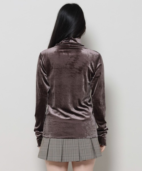 3.3 Field Trip （3.3フィールドトリップ）の「3.3 Field Trip／ベロアタートルネック（Tシャツ/カットソー・レディース・ブラック/グレー/ベージュ・FREE）」の18枚目の写真