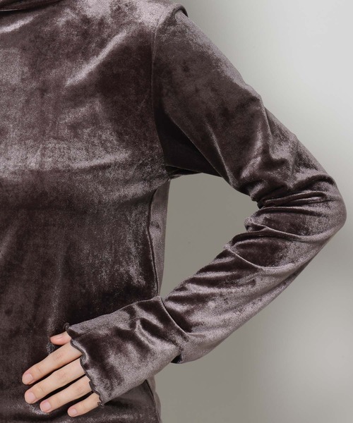 3.3 Field Trip （3.3フィールドトリップ）の「3.3 Field Trip／ベロアタートルネック（Tシャツ/カットソー・レディース・ブラック/グレー/ベージュ・FREE）」の20枚目の写真