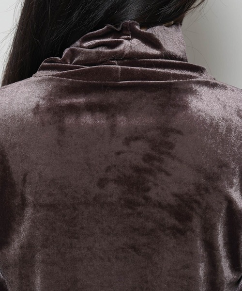 3.3 Field Trip （3.3フィールドトリップ）の「3.3 Field Trip／ベロアタートルネック（Tシャツ/カットソー・レディース・ブラック/グレー/ベージュ・FREE）」の22枚目の写真