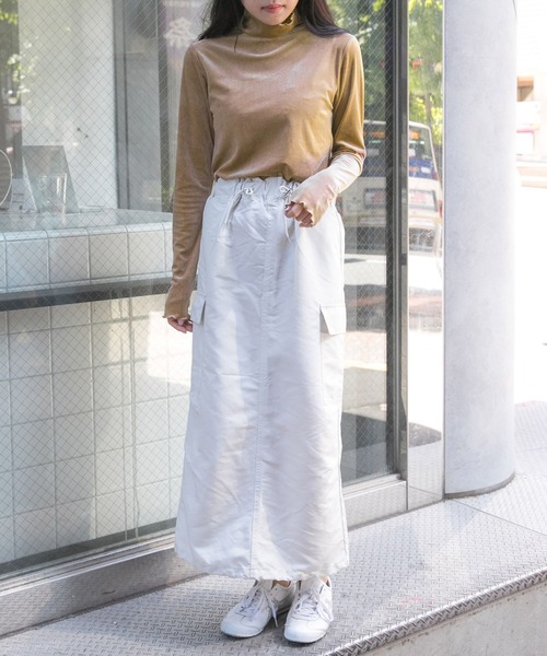 3.3 Field Trip （3.3フィールドトリップ）の「3.3 Field Trip／ベロアタートルネック（Tシャツ/カットソー・レディース・ブラック/グレー/ベージュ・FREE）」の4枚目の写真