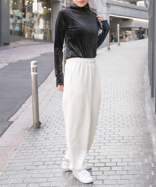 3.3 Field Trip （3.3フィールドトリップ）の「3.3 Field Trip／ベロアタートルネック（Tシャツ/カットソー・レディース・ブラック/グレー/ベージュ・FREE）」の9枚目の写真