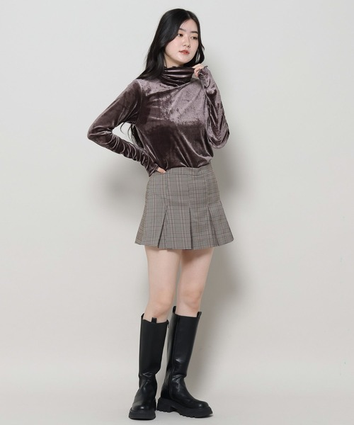 3.3 Field Trip （3.3フィールドトリップ）の「3.3 Field Trip／ベロアタートルネック（Tシャツ/カットソー・レディース・ブラック/グレー/ベージュ・FREE）」の11枚目の写真