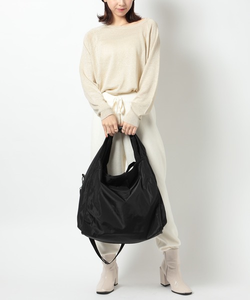 MAISON BREEZE（メゾンブリーズ）の「【MAISON BREEZE】ナイロンメッセンジャーショルダーバッグ KNF049（ショルダーバッグ・レディース・ダークグレー/ブラック・FREE）」の12枚目の写真