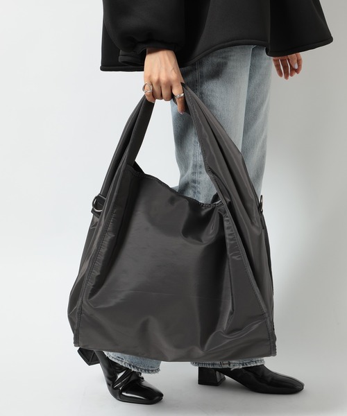 MAISON BREEZE（メゾンブリーズ）の「【MAISON BREEZE】ナイロンメッセンジャーショルダーバッグ KNF049（ショルダーバッグ・レディース・ダークグレー/ブラック・FREE）」の7枚目の写真