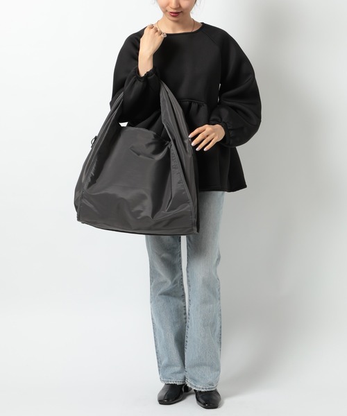 MAISON BREEZE（メゾンブリーズ）の「【MAISON BREEZE】ナイロンメッセンジャーショルダーバッグ KNF049（ショルダーバッグ・レディース・ダークグレー/ブラック・FREE）」の9枚目の写真