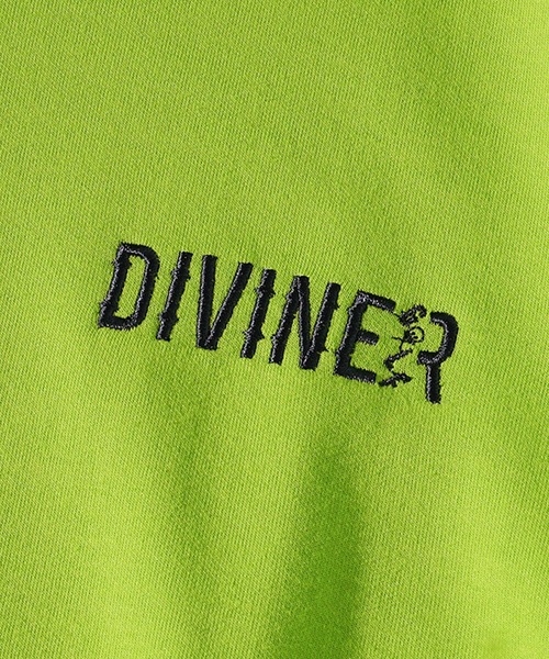 DIVINER GOLF（ディバイナー ゴルフ）の「【DIVINER GOLF】裾ロゴジャガードコットントレーナー メンズ ゴルフウェア ゴルフスウェット 春服（ゴルフグッズ・メンズ・ライム/ネイビー・M/L/XL/XXL）」の13枚目の写真