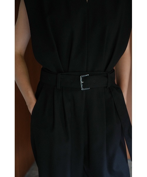 CLANE/クラネ/SLEEVELESS BELTED ALL IN ONE