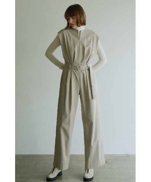 CLANE（クラネ）の「CLANE/クラネ/SLEEVELESS BELTED ALL IN ONE