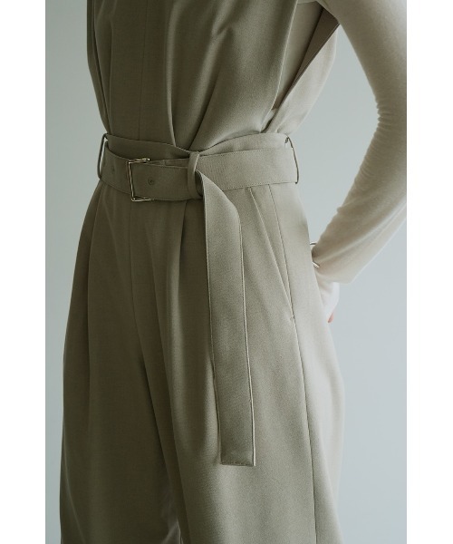 CLANE/クラネ/SLEEVELESS BELTED ALL IN ONE