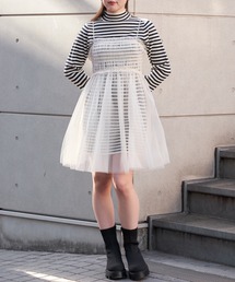 Chico | チュールミニワンピース＋リブニットSET(ワンピース)