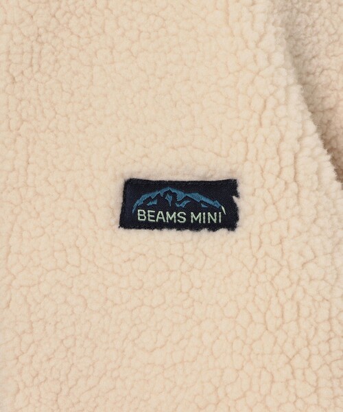 BEAMS mini(ビームスミニ)の「ボアキルト リバーシブル ノーカラーコート 2024FW(90~150cm)(ノーカラーコート・キッズ・ホワイト系その他5/ブラウン系その他4・90/100/110/120/130/140/150)」の18枚目の写真