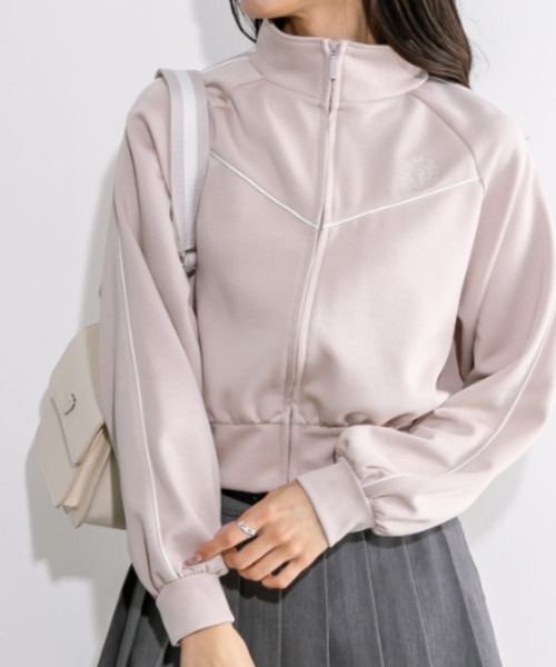 OLIVE des OLIVE(オリーブデオリーブ)の「トラックジャケット 1041060060(ブルゾン・レディース・ネイビー/ピンク/アイボリー・FREE)」の3枚目の写真