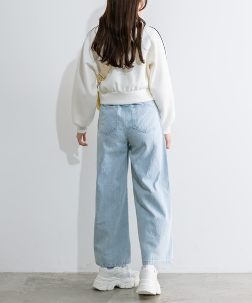 OLIVE des OLIVE(オリーブデオリーブ)の「トラックジャケット 1041060060(ブルゾン・レディース・ネイビー/ピンク/アイボリー・FREE)」の6枚目の写真