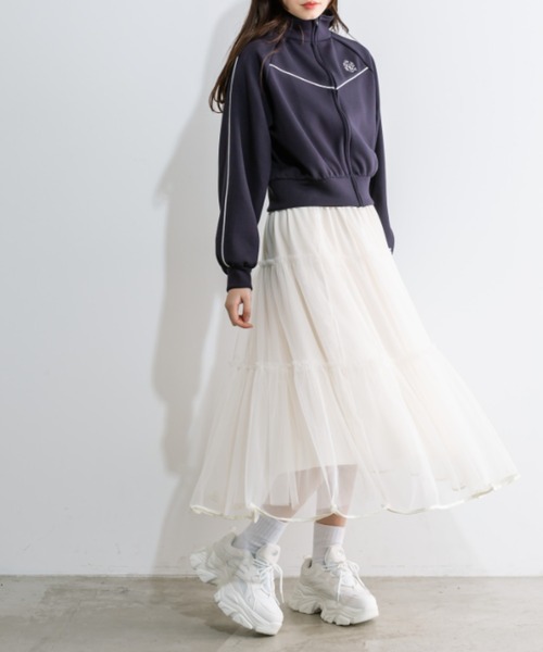 OLIVE des OLIVE(オリーブデオリーブ)の「トラックジャケット 1041060060(ブルゾン・レディース・ネイビー/ピンク/アイボリー・FREE)」の11枚目の写真