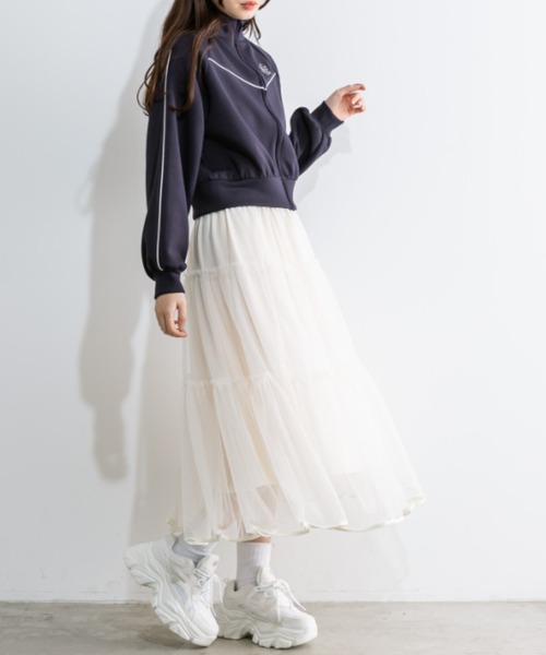 OLIVE des OLIVE(オリーブデオリーブ)の「トラックジャケット 1041060060(ブルゾン・レディース・ネイビー/ピンク/アイボリー・FREE)」の12枚目の写真