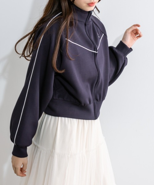 OLIVE des OLIVE(オリーブデオリーブ)の「トラックジャケット 1041060060(ブルゾン・レディース・ネイビー/ピンク/アイボリー・FREE)」の15枚目の写真