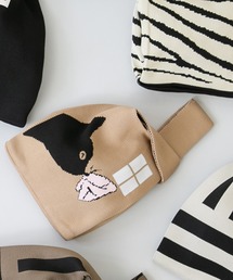 welleg（ウェレッグ）の「ニット マルシェバッグ（ハンドバッグ）」