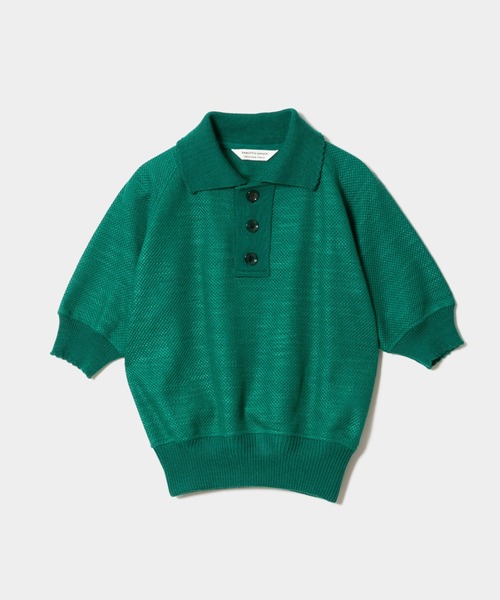 slub mesh jerseypolo shirt