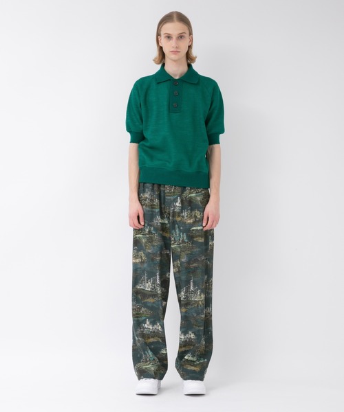 slub mesh jerseypolo shirt