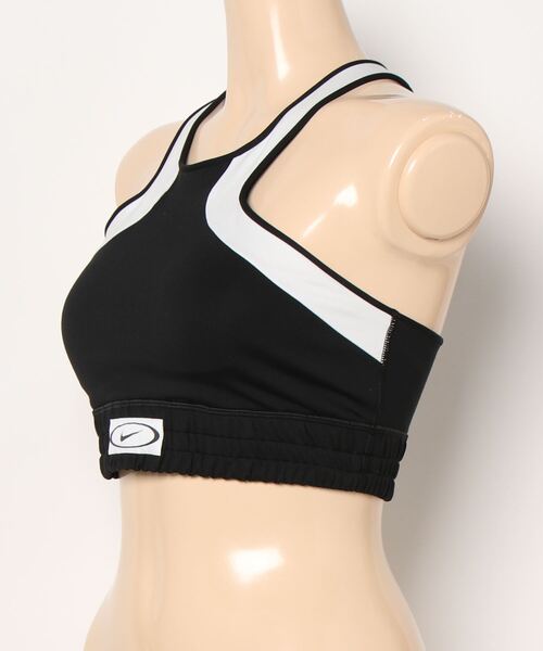 NIKE（ナイキ）の「《NIKEアパレル》ﾅｲｷ ｳｨﾒﾝｽﾞ DF HN CB ｼｰｽﾞﾅﾙ ﾌﾞﾗ（スポーツブラ・レディース・ブラック×ホワイト・XL/L/M/S/XS）」の3枚目の写真