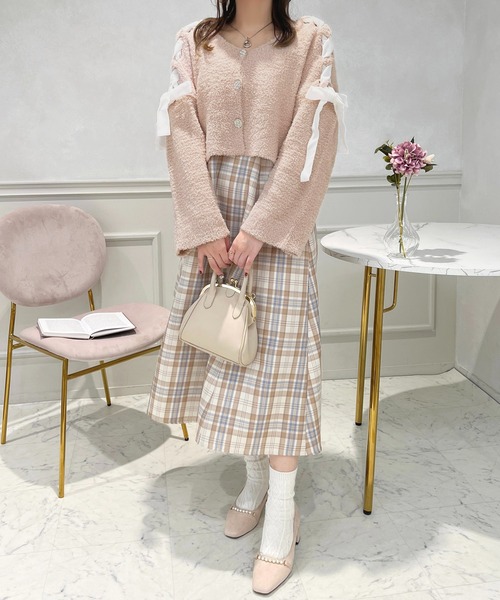 セール】ベロアリボンニットカーディガン【ZOZOTOW限定アイテム