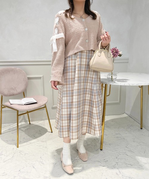 セール】ベロアリボンニットカーディガン【ZOZOTOW限定アイテム