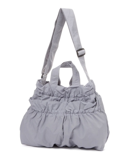 LOWRYS FARM（ローリーズファーム）の「ギャザーポケツキショルダーバック　996847（ショルダーバッグ・レディース・アイボリー/ブラック/グレー・FREE）」の10枚目の写真