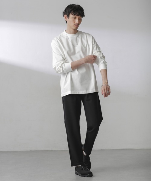 NANO universe（ナノユニバース）の「ストレッチポンチテーパード5Pパンツ（その他パンツ・メンズ・ベージュ/ブラック・L/M/S/XL）」の5枚目の写真