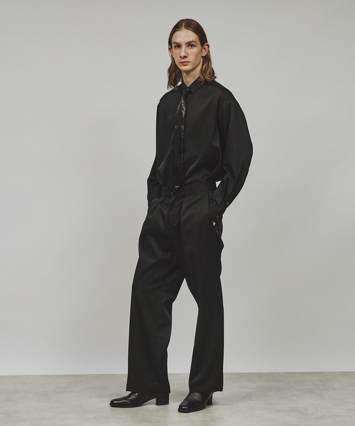 tk.TAKEO KIKUCHI（ティーケータケオキクチ）の「◆ネクタイ付きシャツセットアップ（セットアップ・メンズ・チャコールグレー/ブラック/ライトグレー・01/02/03）」の5枚目の写真